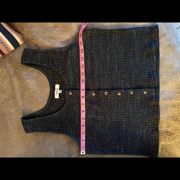 Madewell knit button cropped front tank - Picture 5 of 7